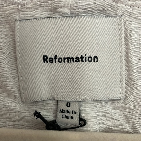 NWT Anabella Dress Reformation Red and White checkered Size 0 - Picture 9 of 12